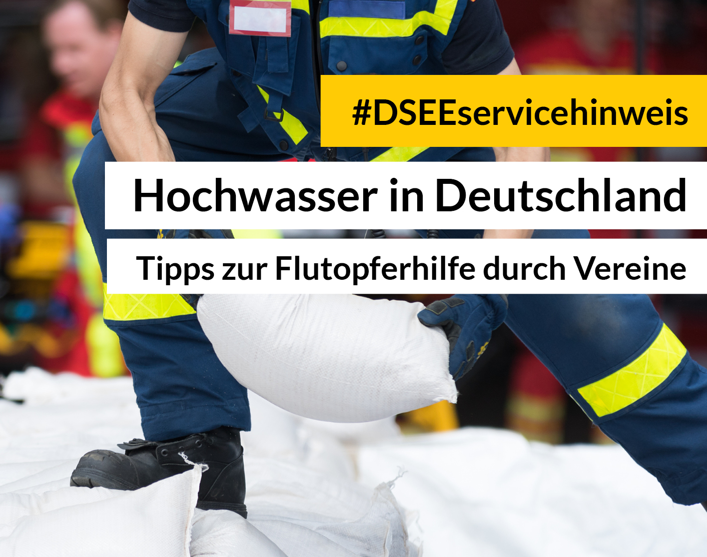 Flutopferhilfe Durch Gemeinnützige Vereine - Deutsche Stiftung Für ...