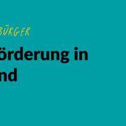 Grafik mit grünem Hintergrund und einer gezeichneten Glühbirne. Text: #EngageiertGeforscht Stiftung Bürger für Bürger. Engagementförderung in Ostdeutschland. Studienbericht