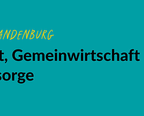Grüne Grafik mit einer gelben gezeichneten Glühbirne. Text: #EngagiertGeforscht. ZZE & HS Neubrandenburg. Engagement, Gemeinwirtschaft & Daseinsvorsorge Studienbericht